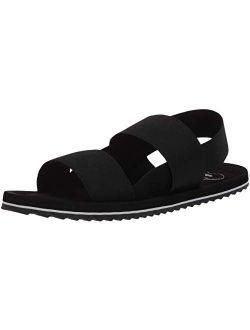 Women's Elastic Strap, Slide Flat Sandal