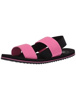 Women's Elastic Strap, Slide Flat Sandal