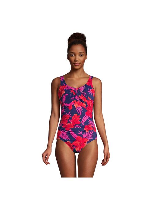 Women's Lands' End Carmela SlenderSuit DDD-Cup One-Piece Swimsuit