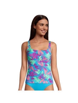 Bust Minimizer UPF 50 Squareneck Underwire Tankini Top