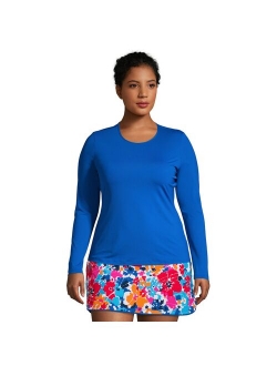 Plus Size Lands' End UPF 50 Long Sleeve Rash Guard