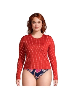 Plus Size Lands' End UPF 50 Long Sleeve Rash Guard