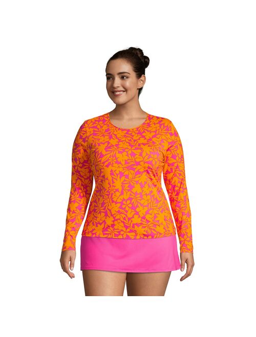 Plus Size Lands' End UPF 50 Long Sleeve Rash Guard