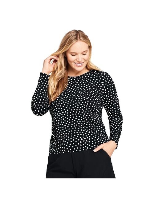 Plus Size Lands' End UPF 50 Long Sleeve Rash Guard