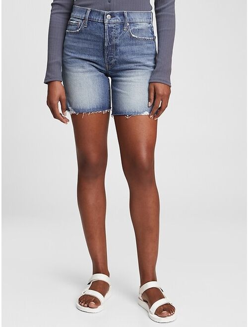 Buy GAP High Rise Cheeky Midi Shorts online | Topofstyle