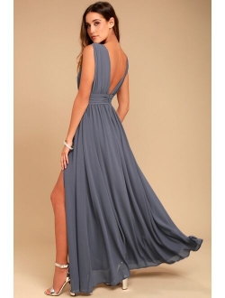 Heavenly Hues Taupe Maxi Dress