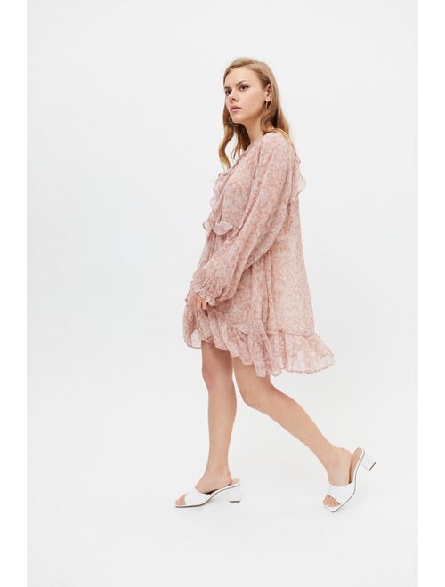 Dress Forum Rikki Ruffle Long Sleeve Mini Dress