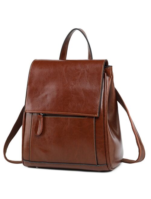 Fashion Genuine Leather Backpack Women high quality Travel Leather Backpack Designer Rucksack Women Back Pack Female Ladies Bag