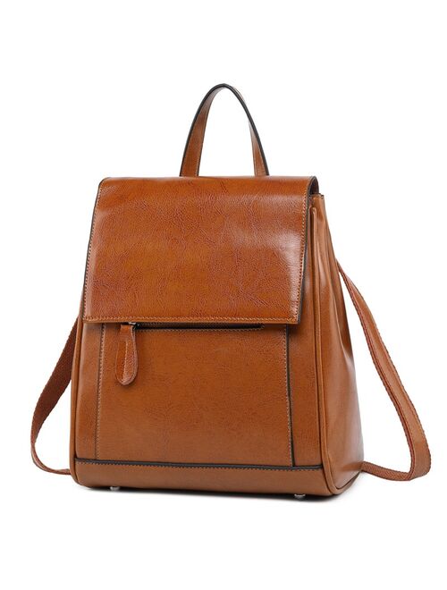 Fashion Genuine Leather Backpack Women high quality Travel Leather Backpack Designer Rucksack Women Back Pack Female Ladies Bag