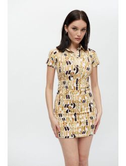 Motel Jeeves Collared Mini Dress