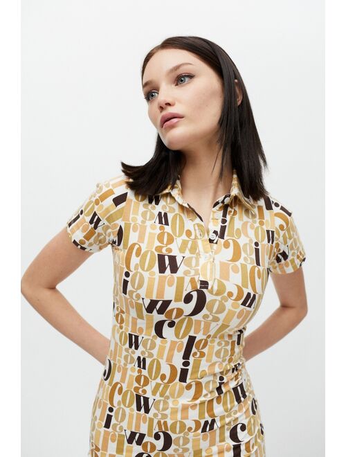 Motel Jeeves Collared Mini Dress