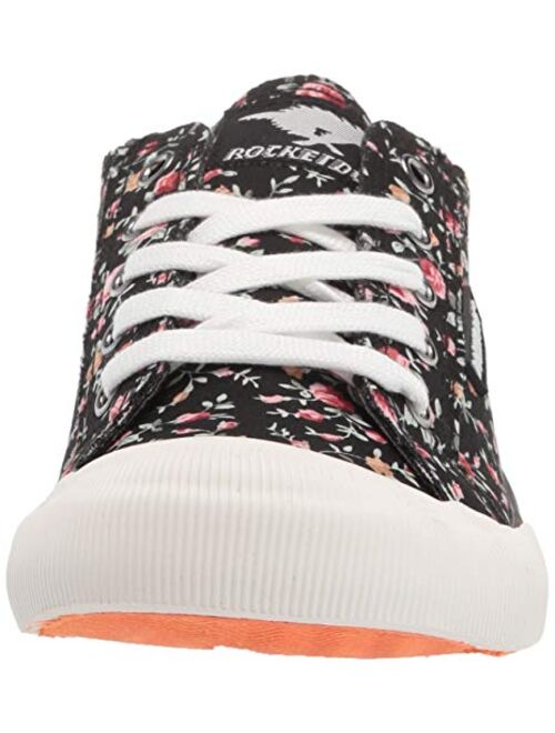 Rocket Dog Women's Jazzin Castor Floral Cotton Walking Shoe, Black