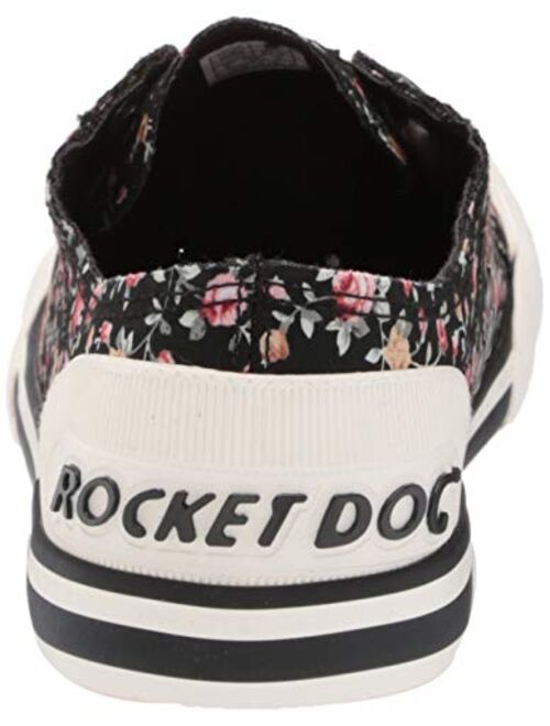 Rocket Dog Women's Jazzin Castor Floral Cotton Walking Shoe, Black