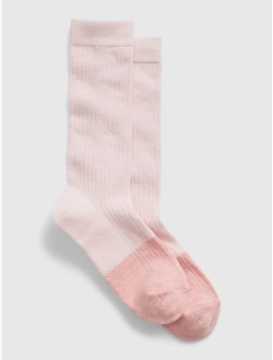 Knit Fabric Crew Socks