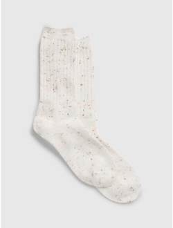 Knit Fabric Crew Socks