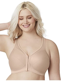 Glamorise Plus Size Full-Figure MagicLift Front Close Posture Back Support Bra 1265