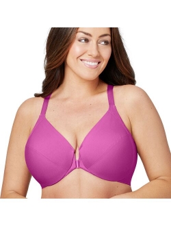 Plus Size Glamorise Full-Figure Front Close Wonderwire Bra With Smoothing Back 1247