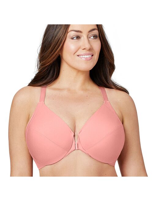 Plus Size Glamorise Full-Figure Front Close Wonderwire Bra With Smoothing Back 1247