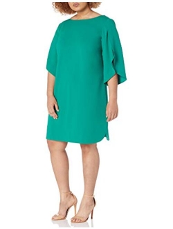 Women's Tulip Sleeve Sheath Dress