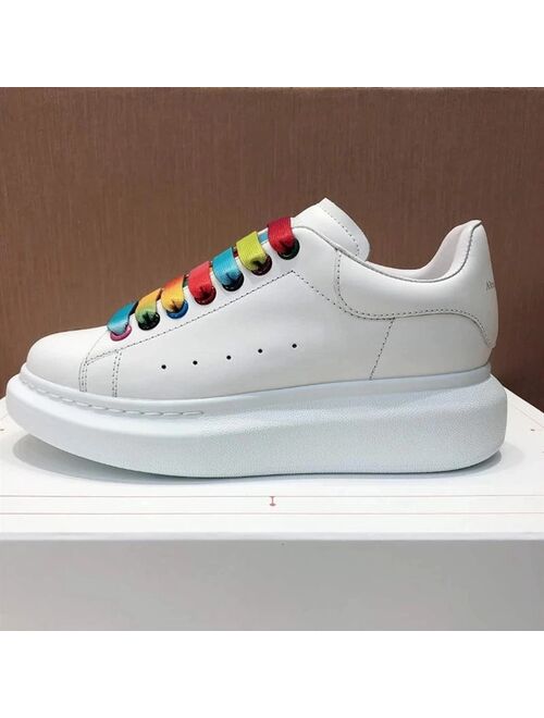 XPAY Luxury Mcqueen Shoes for Women Brand Design Alexander White Chunky Sneakers Female Vulcanize Shoes Zapatillas De Deporte X12