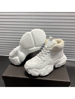 VIP Link For dropshipping Fujin Chunky Sneakers Women Spring Thick Bottom Daddy Shoes Round Toe Breathing Leisure Women Shoes