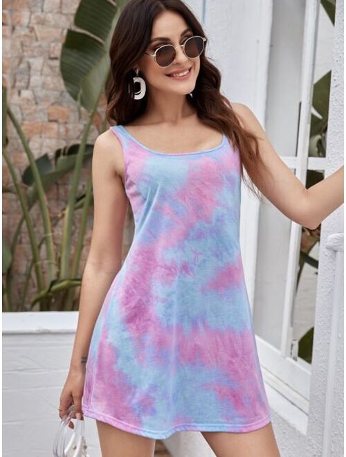 Shein Tie Dye Tank Dress