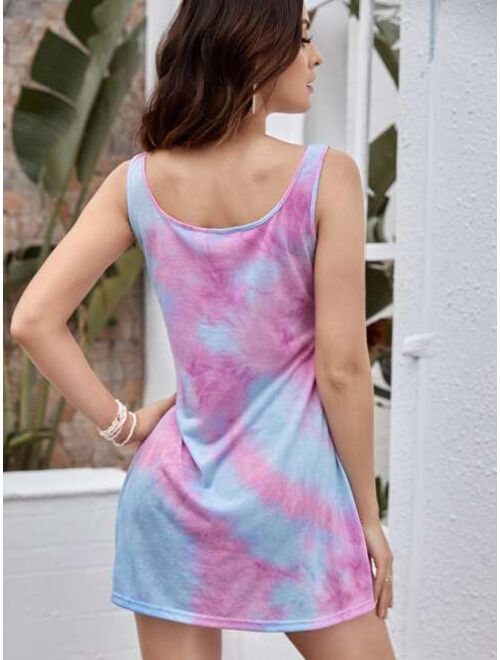 Shein Tie Dye Tank Dress