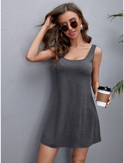 Shein Solid Tank Dress