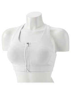 Medium Impact Zip-Front Sports Bra