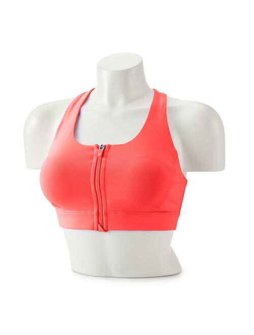 Tek Gear® Medium Impact Zip-Front Sports Bra