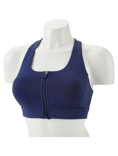 Tek Gear® Medium Impact Zip-Front Sports Bra