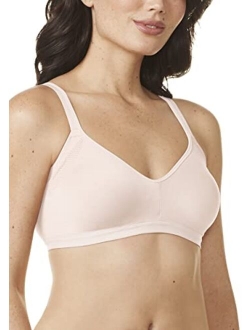 Women's Easy Does It Underarm Smoothing with Seamless Stretch Wireless Lightly Lined Comfort Bra Rm3911a