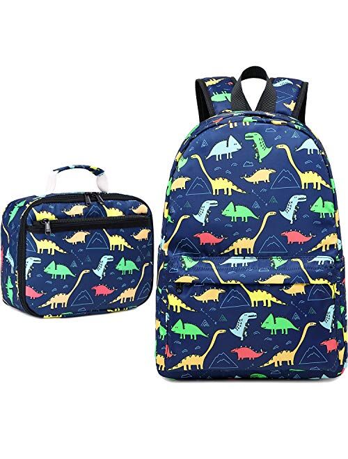 Buy CAMTOP Backpack for Kids, Boys Preschool Backpack with Lunch Box ...