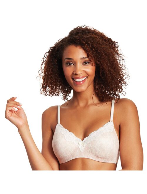 Maidenform Comfort Devotion Ultimate Lace-Trim Wire-Free with Lift Bra 09456