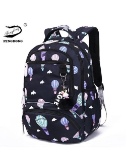 New Large schoolbag cute Student School Backpack Printed Waterproof bagpack primary school book bags for teenage girls kids