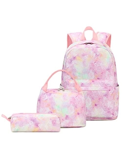 YCBB Kids Backpacks for School Bookbags Set Lightweight Preschool Kindergarten Elementary School Backpacks for Girls Boys