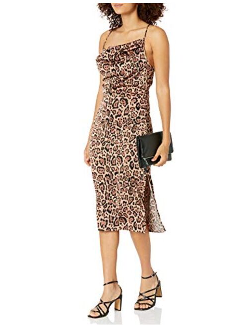 The Drop Women's Leopard Print Cowl-Neck Slip Dress by @sivanayla