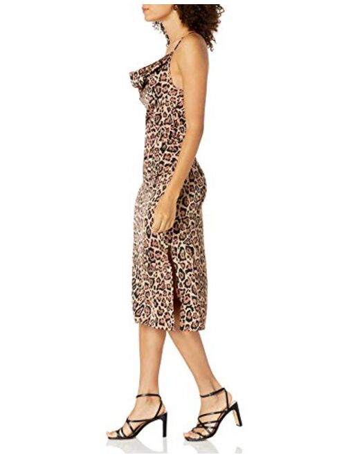 The Drop Women's Leopard Print Cowl-Neck Slip Dress by @sivanayla