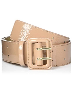 Women's @lisadnyc Patent Faux Leather Wide Belt