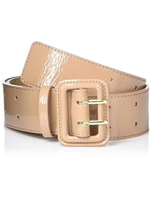 The Drop Women's @lisadnyc Patent Faux Leather Wide Belt