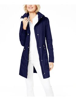 Indigo Packable Hooded Raincoat - Women & Plus