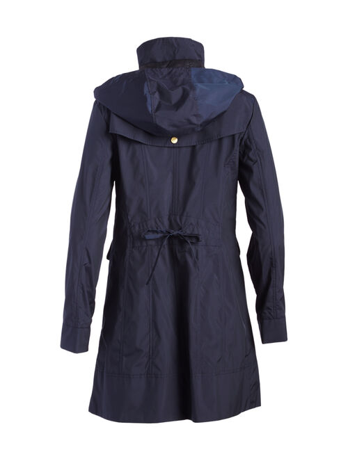 Cole Haan Indigo Packable Hooded Raincoat - Women & Plus