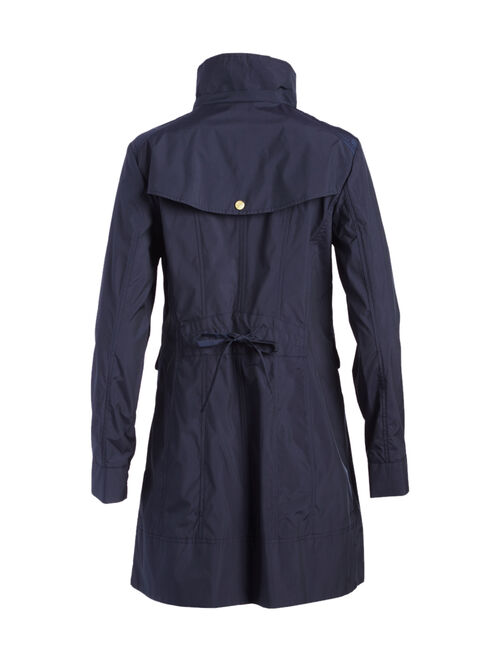 Cole Haan Indigo Packable Hooded Raincoat - Women & Plus