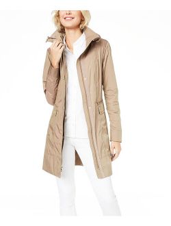 Champagne Packable Hooded Raincoat - Women & Plus