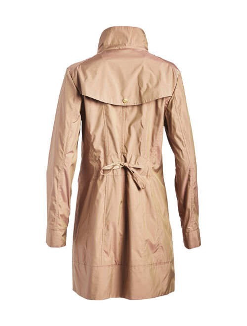 Cole Haan Champagne Packable Hooded Raincoat - Women & Plus