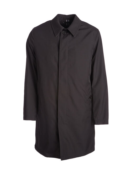 Cole Haan Black Rain Coat with Removable Wool-Blend Liner - Men