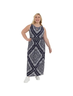 Plus Size Suite 7 Halter Sleeveless Maxi Dress