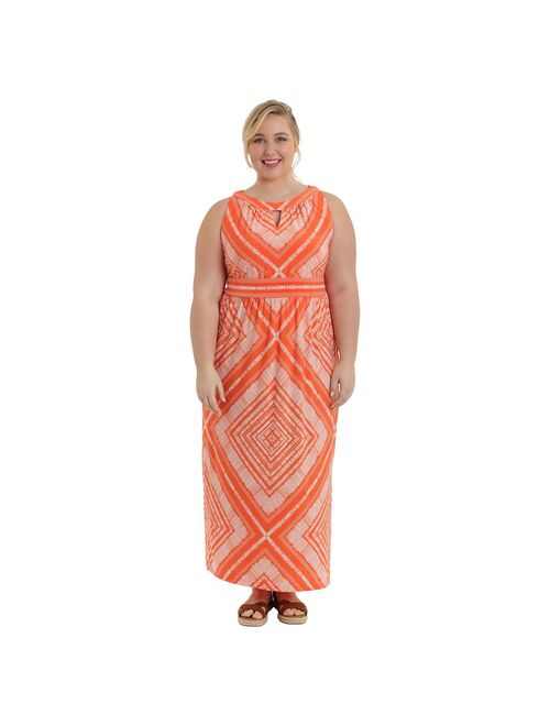 Plus Size Suite 7 Halter Sleeveless Maxi Dress