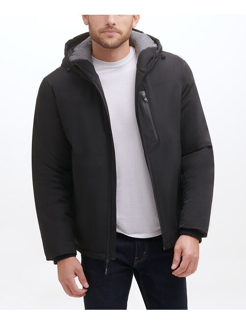 Cole Haan Black Hooded Down Jacket - Men