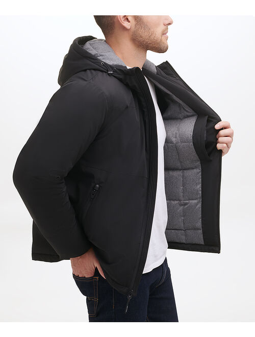 Cole Haan Black Hooded Down Jacket - Men